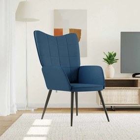 Sedia Relax Blu İn Tessuto /
