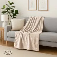 Coperta singola 160x200 cm panna Flannel