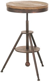 Bartisch Moko Ø 50 Cm - Eleganza İndustriale Per Ogni Ambiente / Bronze