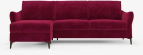 Dalia divano letto angolare con vano contenitore - materasso alto 18 cm in raffinato tessuto smacchiabile T30