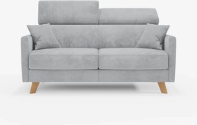 Francy divano letto con poggiatesta regolabili - 100% sfoderabile in elegante tessuto smacchiabile T30