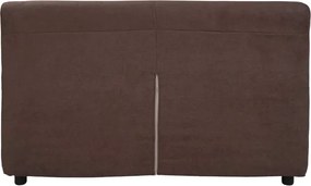 Divano 2 posti in tessuto sfoderabile VERONA 150 cm tinta unita MARRONE