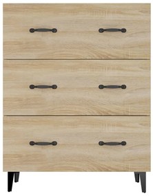 Credenza rovere sonoma 69,5x34x90 cm in legno multistrato