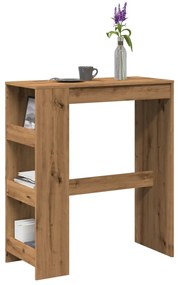 Tavolo Bar Con Rastrelliera Rovere 90x40x103,5 Cm Multistrato /