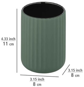 Set di accessori da bagno verde in ceramica Belluno - Wenko