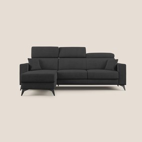 Pegaso divano letto angolare con poggiatesta reclinabili e rivestimento impermeabile T02