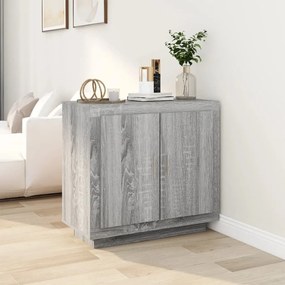 Credenza grigio sonoma 80x40x75 cm in legno multistrato