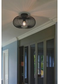 Nordlux - Plafoniera BERONI 1xE27/60W/230V Ø 40,3 cm nera