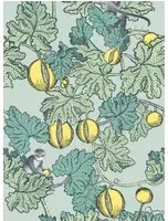 Tapete Frutto Proibito von Cole & Son - Seafoam & Lemon