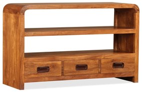 Mobile Porta Tv İn Legno Massello Di Acacia 90x30x55 Cm /