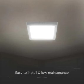 Plafoniera LED LED/12W/230V 6500K 16,7x16,7 cm bianco