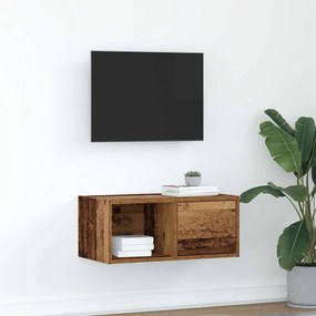 Mobile Porta Tv Legno Antico 60x31x25,5 Cm Legno Multistrato /