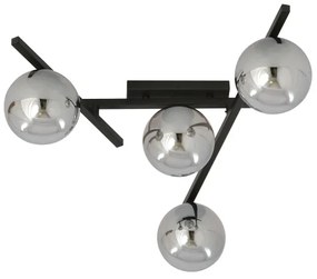Plafoniera SMART 4xE14/10W/230V nero/grigio