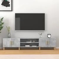 Mobile Porta TV Grigio Cemento 180x31,5x40 cm Legno Multistrato 816260