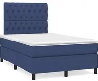 Letto a Molle con Materasso e LED Blu 120x190 cm in Tessuto 3270224