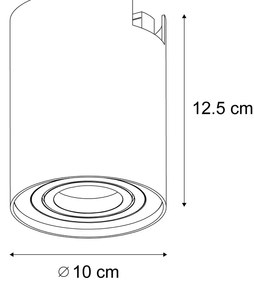 Faretto da binario moderno monofase canna di fucile - Iconic Rondoo Up