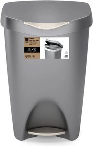 Bidone in plastica grigio 50 l Brim - Umbra