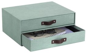 Organizer verde in cartone per cassetti Birger Canvas Paper Laminate – Bigso