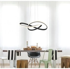 Leuchten Direkt 15402-18-LED Lampadario dimmerabile su filo MARIA LED/25W/230V nero