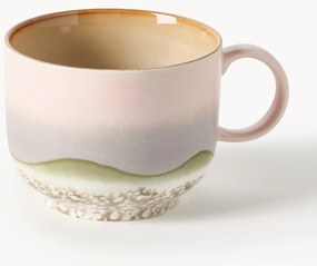 Tazza fatta a mano con smalto reattivo 70's