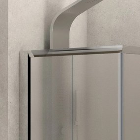 Box doccia angolare 120x70 vetro opaco altezza 180cm K410 - KAMALU