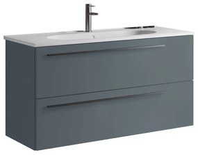 Mobile da bagno sotto lavabo avio laccato opaco L 100 x H 55 x P 45 cm 2 cassetti, lavabo non incluso