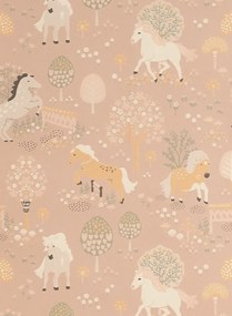 Majvillan Carta da parati My Sweet Pony - Dreamy Pink