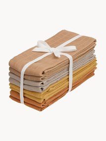 Set di 8 panni in mussola di cotone organico Earth Mix