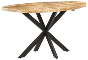 Tavolo da pranzo 140x80x75 cm in legno massello di mango