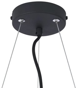 Lampada a sospensione moderna nera a 6 luci - Jeana Circle