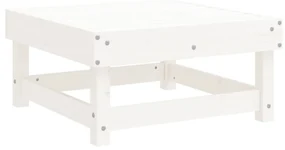 Set salotto da giardino 6 pz bianco in legno massello di pino