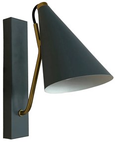 Lampada da tavolo DKD Home Decor Azzurro Metallo Dorato (12 x 25 x 29 cm)