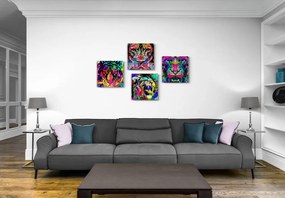 Set di quadri – Animali in stile pop art