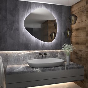 Specchio asimmetrico con luce LED G5