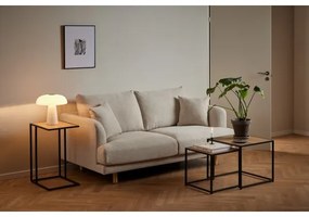 Set di tavolini da caffè SARON 2 pz quercia/nero