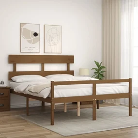 Giroletto con testiera miele 5ft king in legno massello