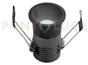 Incasso dot r5da nero tondo 5w 600lm cct 3000k / 4000k  4x5,5cm