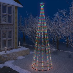 Albero di Natale a Cono con 752 LED Colorati 160x500 cm