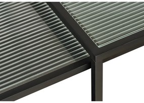 Tavolini in vetro nero in set di 2 pezzi 60x60 cm Bronco - Unique Furniture