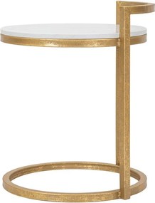 Tavolino rotondo con piano in marmo ø 40,5 cm Round Marble – Mauro Ferretti