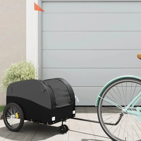 Rimorchio Da Bici Nero 30 Kg İn Ferro /