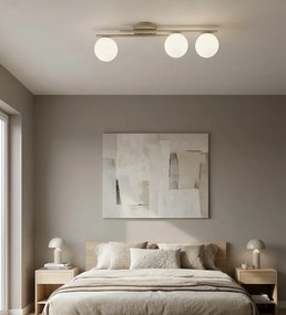 Lampada da soffitto KAIRO 3 3xE14 in Acciaio - Mokka