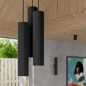Brilagi - Lampadario a cavo CRESTO 3xGU10/10W/230V nero