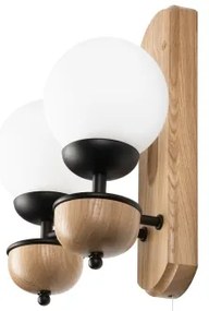 Brilagi - LED Applique COTTAGE 2xG9/40W/230V quercia/bianco