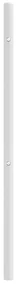 Testiera in metallo bianco 140 cm