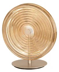 Lumetto LED da tavolo JOKEY in vetro decorato Ambra 30x33 cm