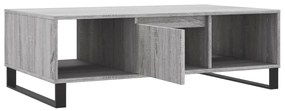 Tavolino da Salotto Grigio Sonoma 104x60x35cm Legno Multistrato