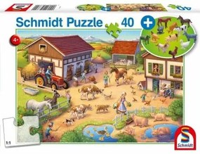 Puzzle Schmidt Spiele Fattoria 40 Pezzi