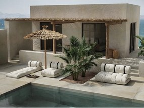 Divano letto da esterno beige Design OUT™ Beige Buckle Up - Karup Design