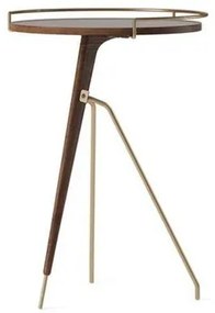 Umanoff Tavolino Tall Walnut/Matt Lacquered Brass - Audo Copenhagen